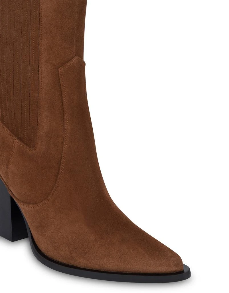 ALBERTA FERRETTI Suede Texan ankle boots 5