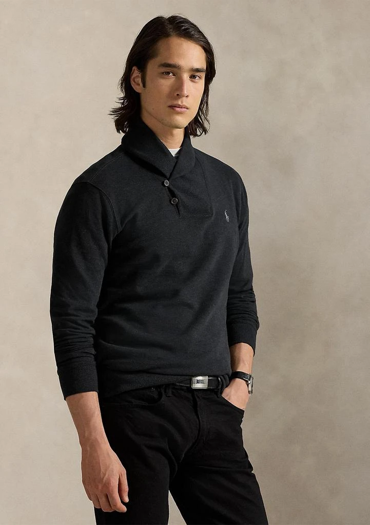 Ralph Lauren Luxury Jersey Shawl-Collar Pullover