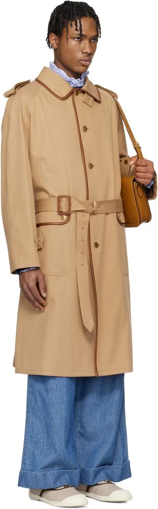 Valentino Tan Belted Trench Coat 2
