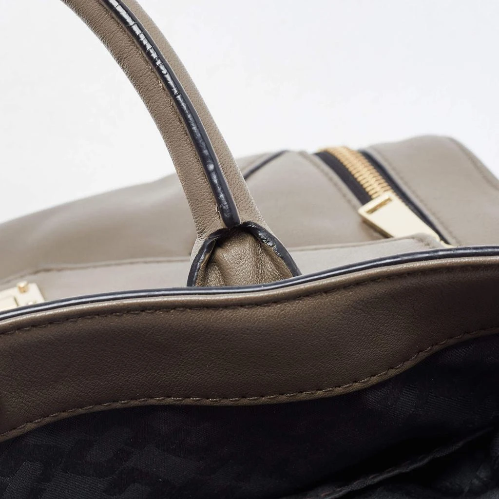 Diane von Furstenberg Diane Von Furstenberg Grey Leather Large 440 Gallery Secret Envelope Tote 12