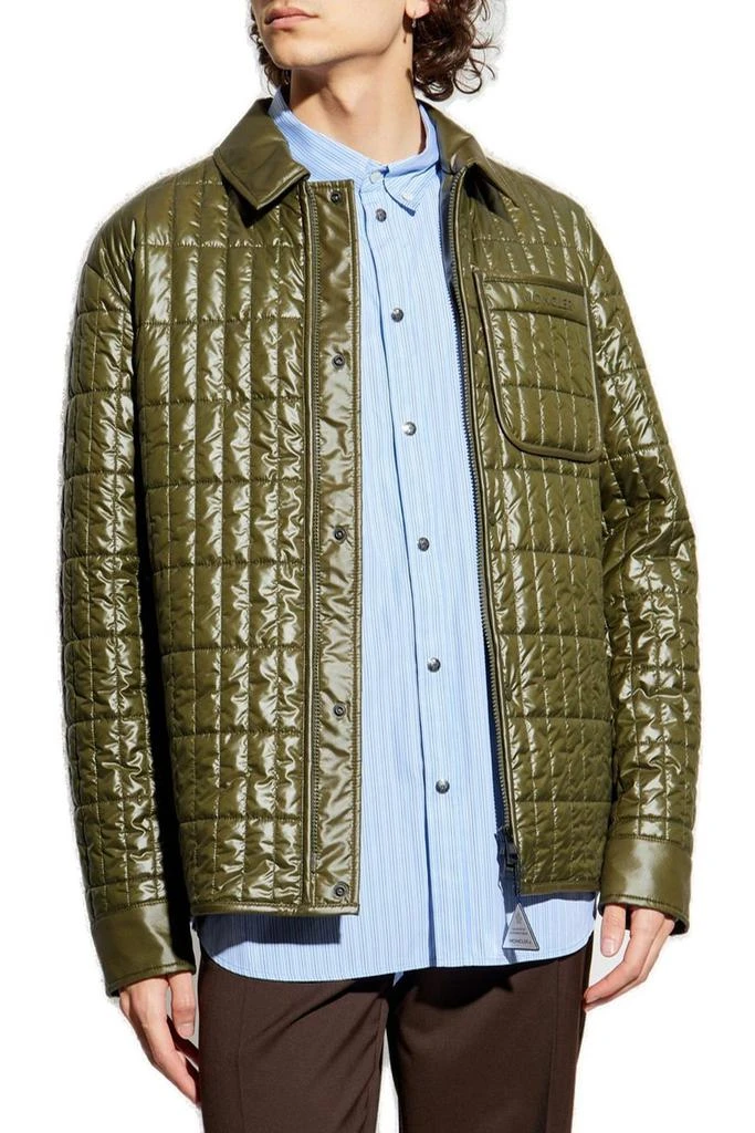 Moncler Moncler Madiere Vertical-Quilted Padded Shirt Jacket 2