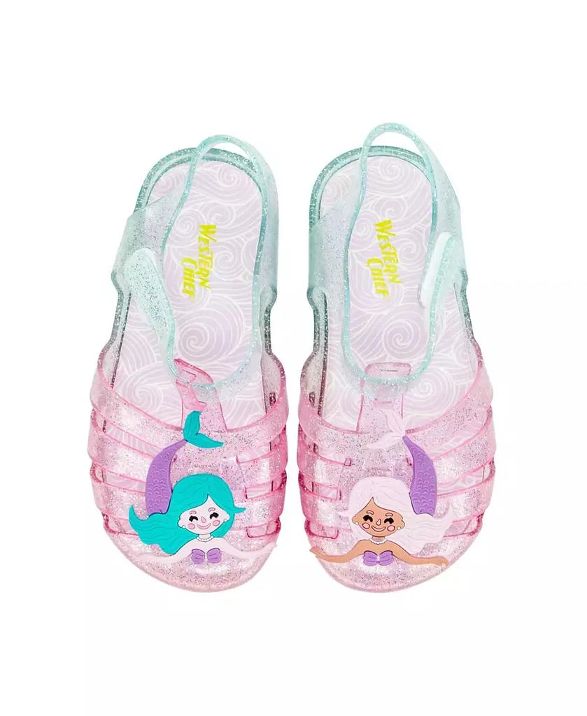 Western Chief Girls Wonder Everglitter Mermaid Lighted Sandal 3