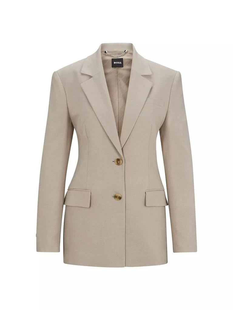 BOSS Single-Breasted Jacket in Stretch Fabric 1