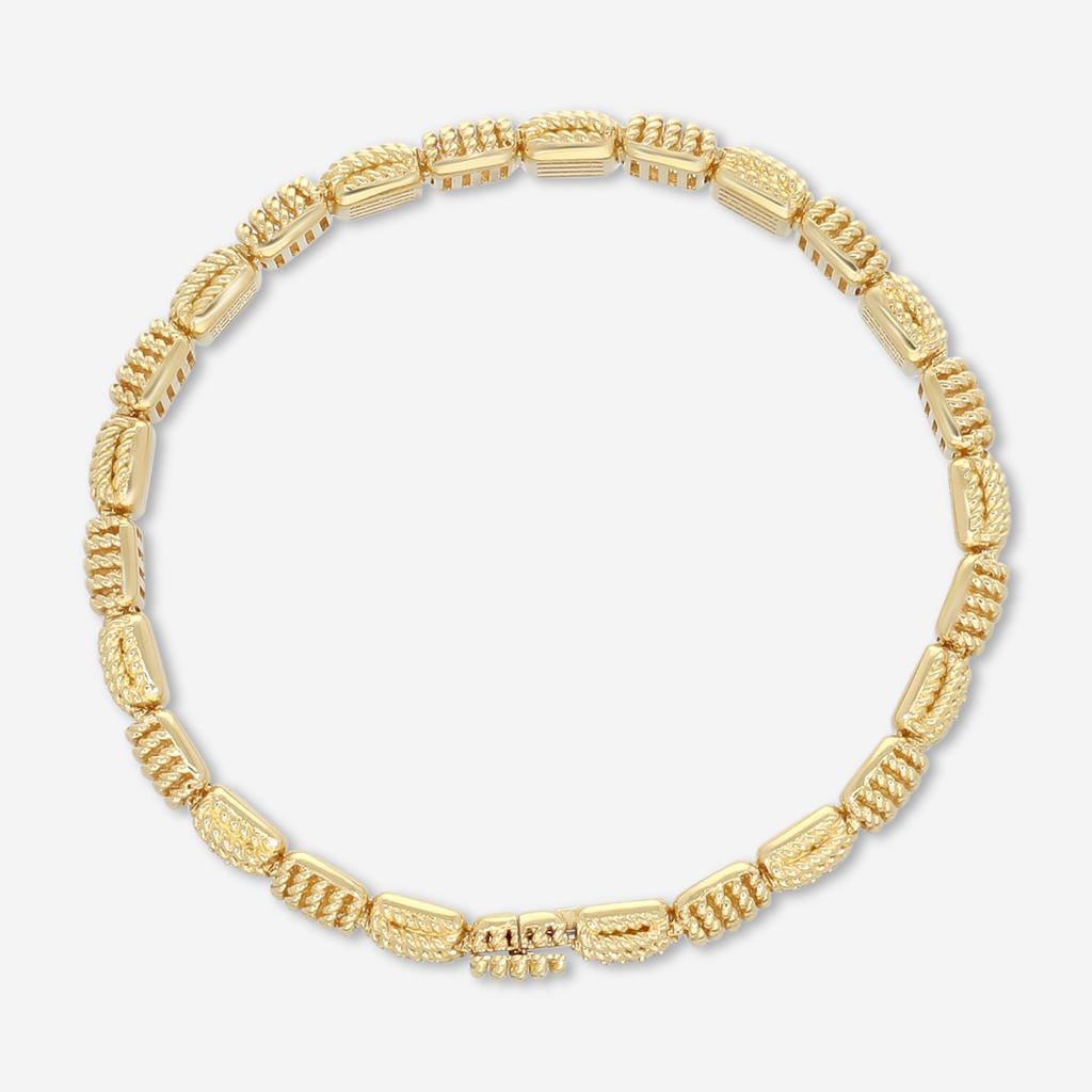 Roberto Coin Roberto Coin Opera 18K Yellow Gold Diamond Bangle Bracelet 7772894AYLBX
