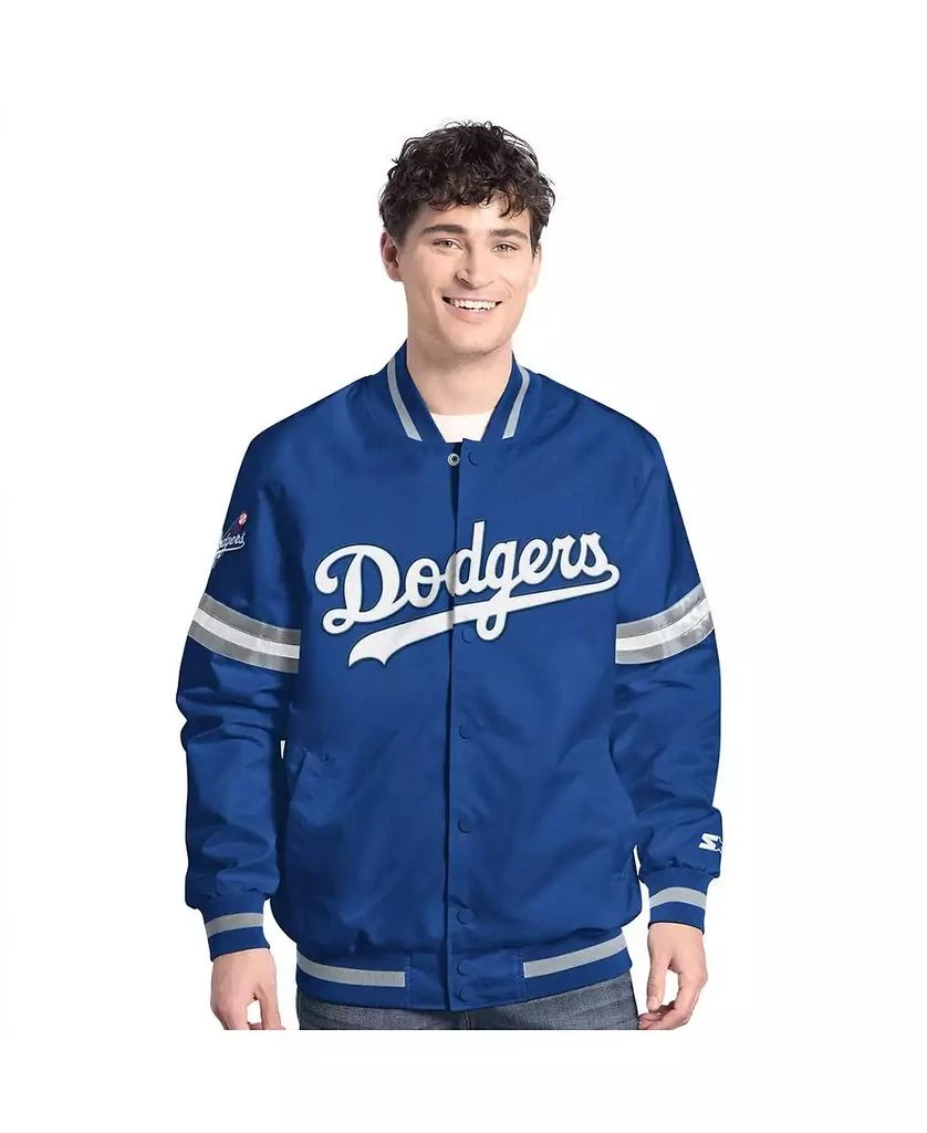 Starter Men's Royal Los Angeles Dodgers Scout Full-Snap Varsity Jacket 1