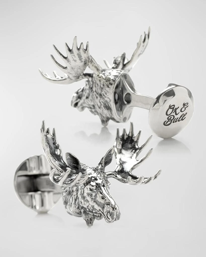 Cufflinks Inc. Men's Moose Head Cufflinks 3