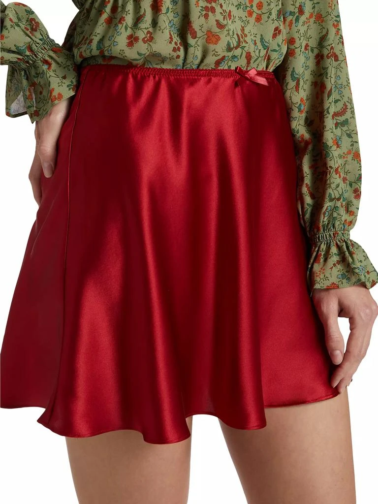 Reformation Edda Silk Miniskirt 6