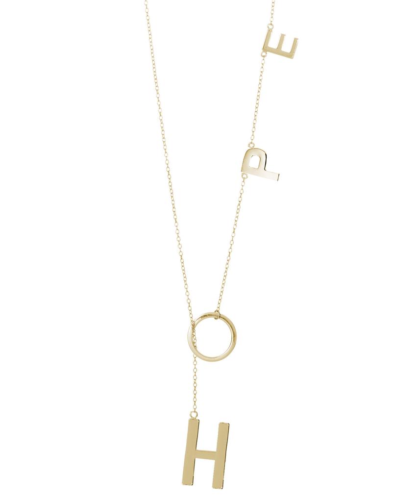 Adornia Adornia Hope Lariat Necklace gold Jewelry Free Shipping BeyondStyle