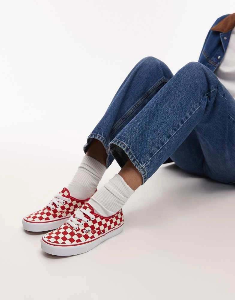 Vans Vans Authentic trainers in red and white