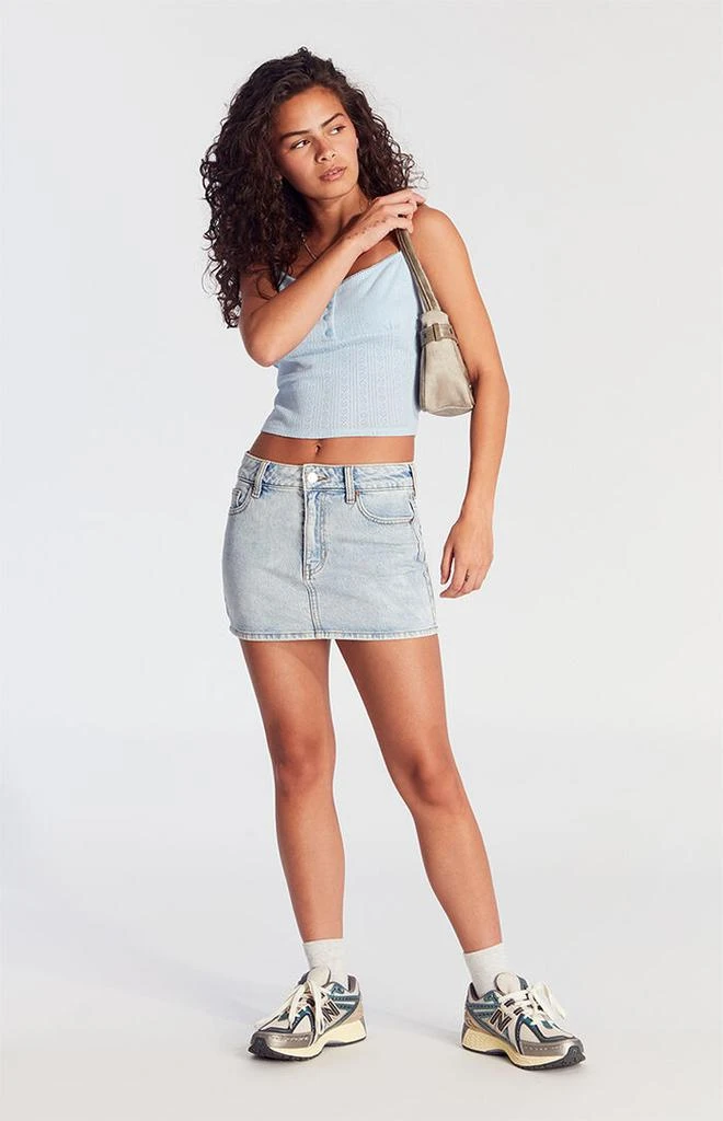 PacSun Bella Light Indigo Denim Skirt 5