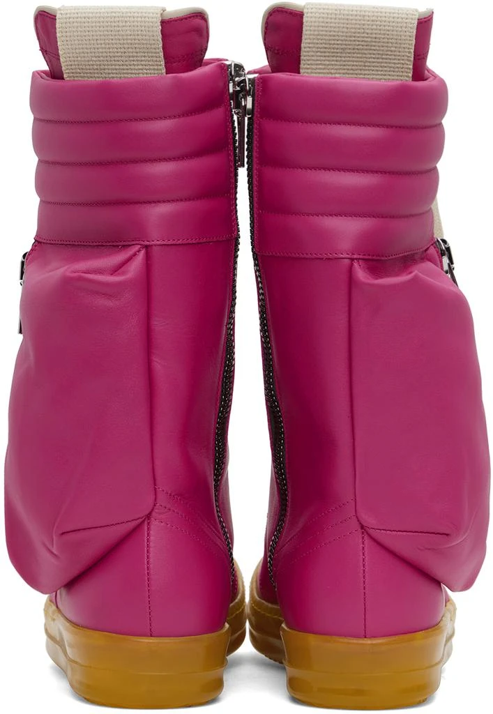 Rick Owens Pink Cargobasket Sneakers 2