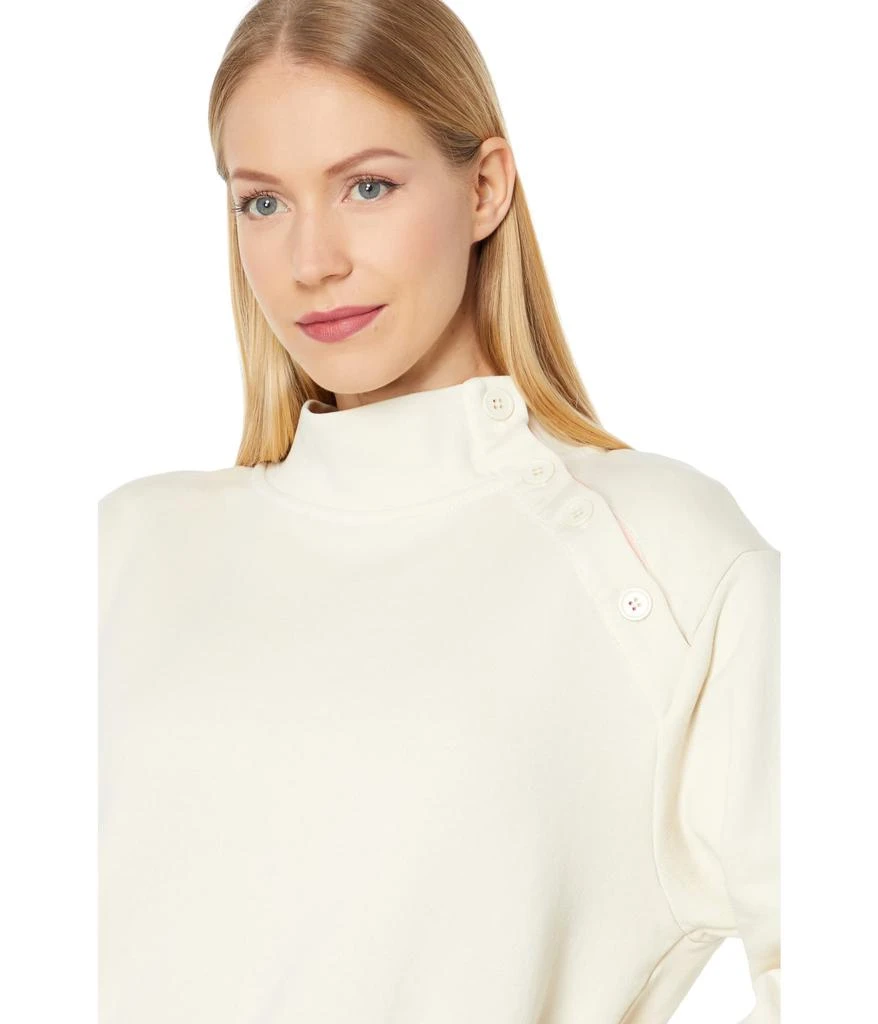 Sundry Button Neck Sweatshirt 3