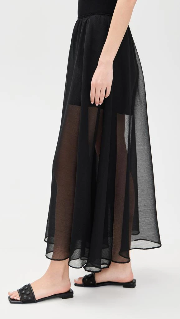 Enza Costa Japanese Yoryu Chiffon Skirt 3