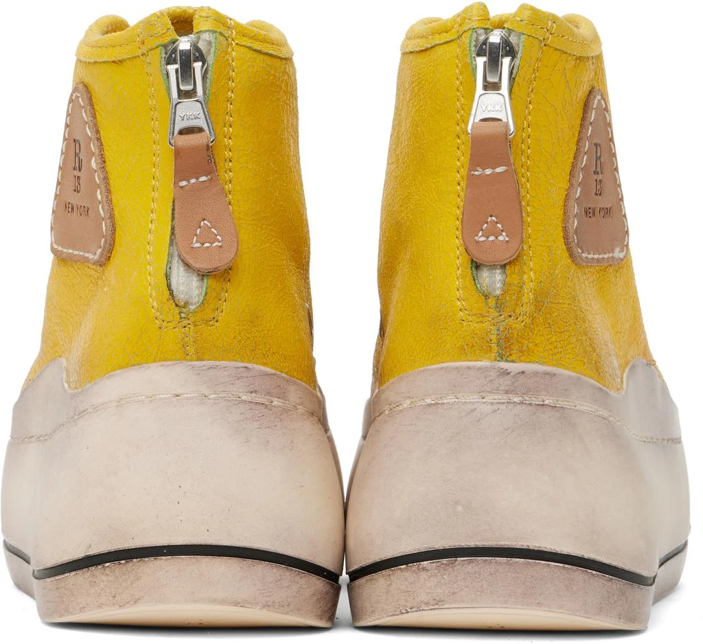 R13 Yellow Kurt High Top sneakers 2
