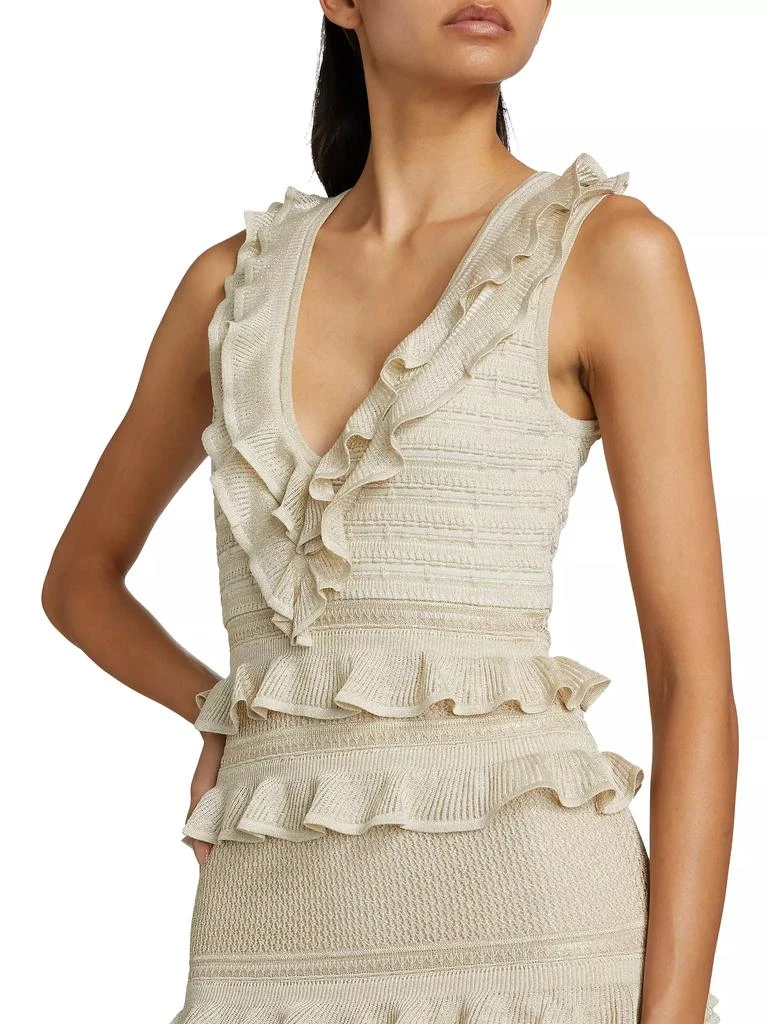 Zimmermann Crush Frilled V-Neck Midi-Dress 6