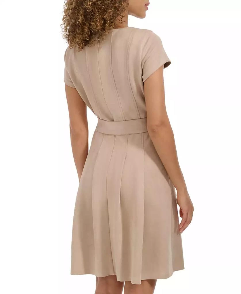 Kensie Women's Faux-Suede Fit & Flare Dress 2