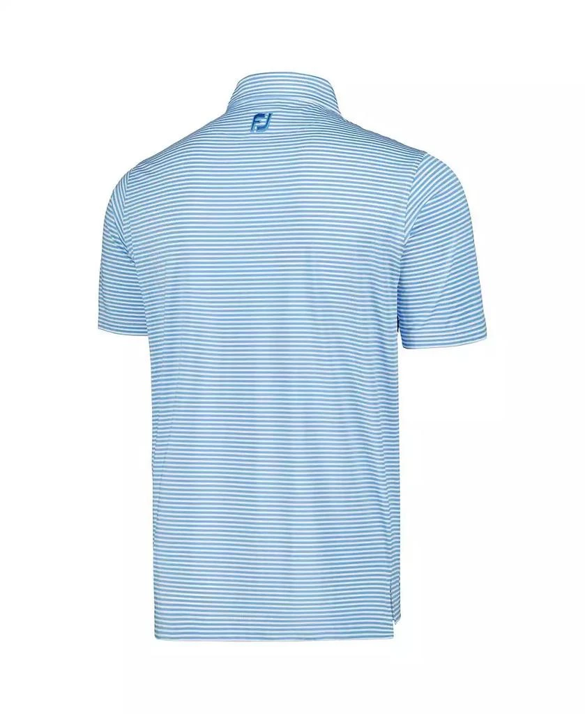 FootJoy Men's Light Blue Valspar Championship Micro Feeder Stripe Lisle ProDry Polo 3