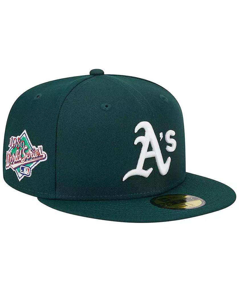 New Era Men's Green Oakland Athletics 1989 World Series Team Color 59FIFTY Fitted Hat