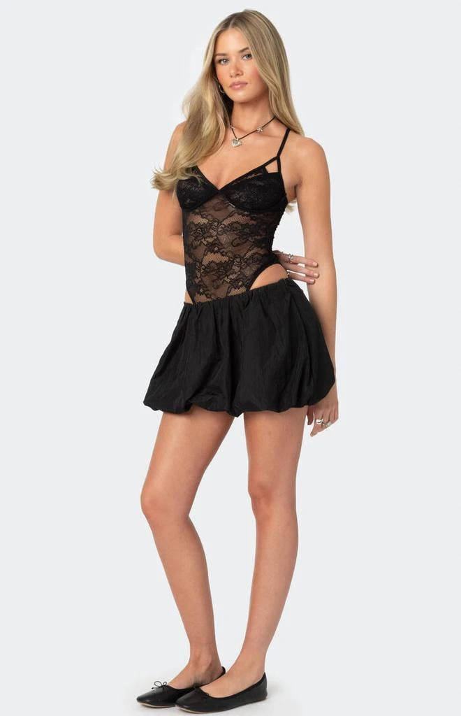 Edikted Strappy Sheer Lace Bodysuit 4