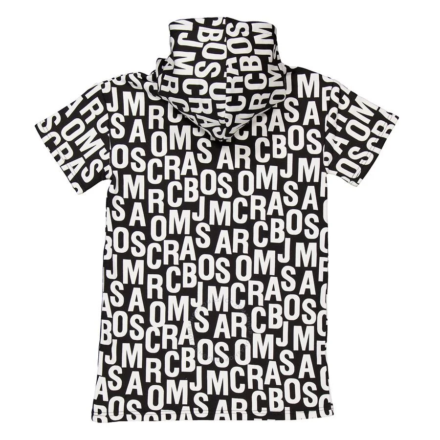 Marc Jacobs Girls All-Over Logo Print Cotton-Blend Dress 2