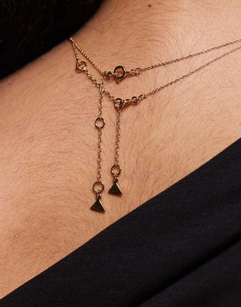 ALDO ALDO gilpatricia crystal and faux pearl layered necklace in gold 2