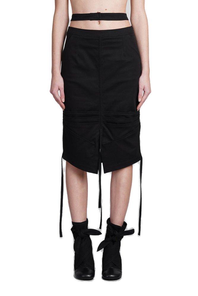 Andrea Adamo Andrea Adamo Cut-Out Detailed Strapped Midi Skirt