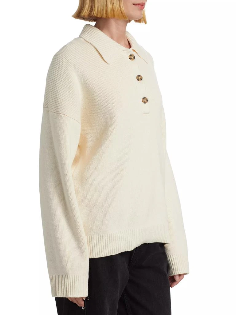 Reformation Brooklyn Cotton Polo Sweater 4