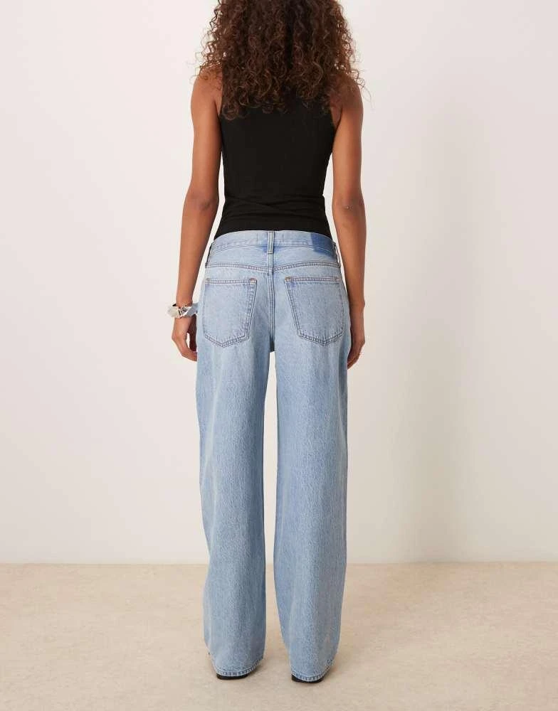 Abercrombie & Fitch Abercrombie & Fitch ultra loose low rise jeans in light blue 2