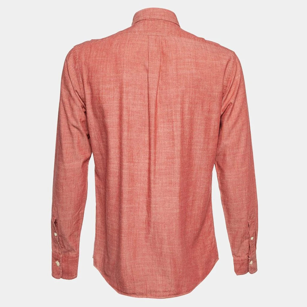 Ralph Lauren Ralph Lauren Coral Red Cotton Custom Fit Button Down Shirt M 2
