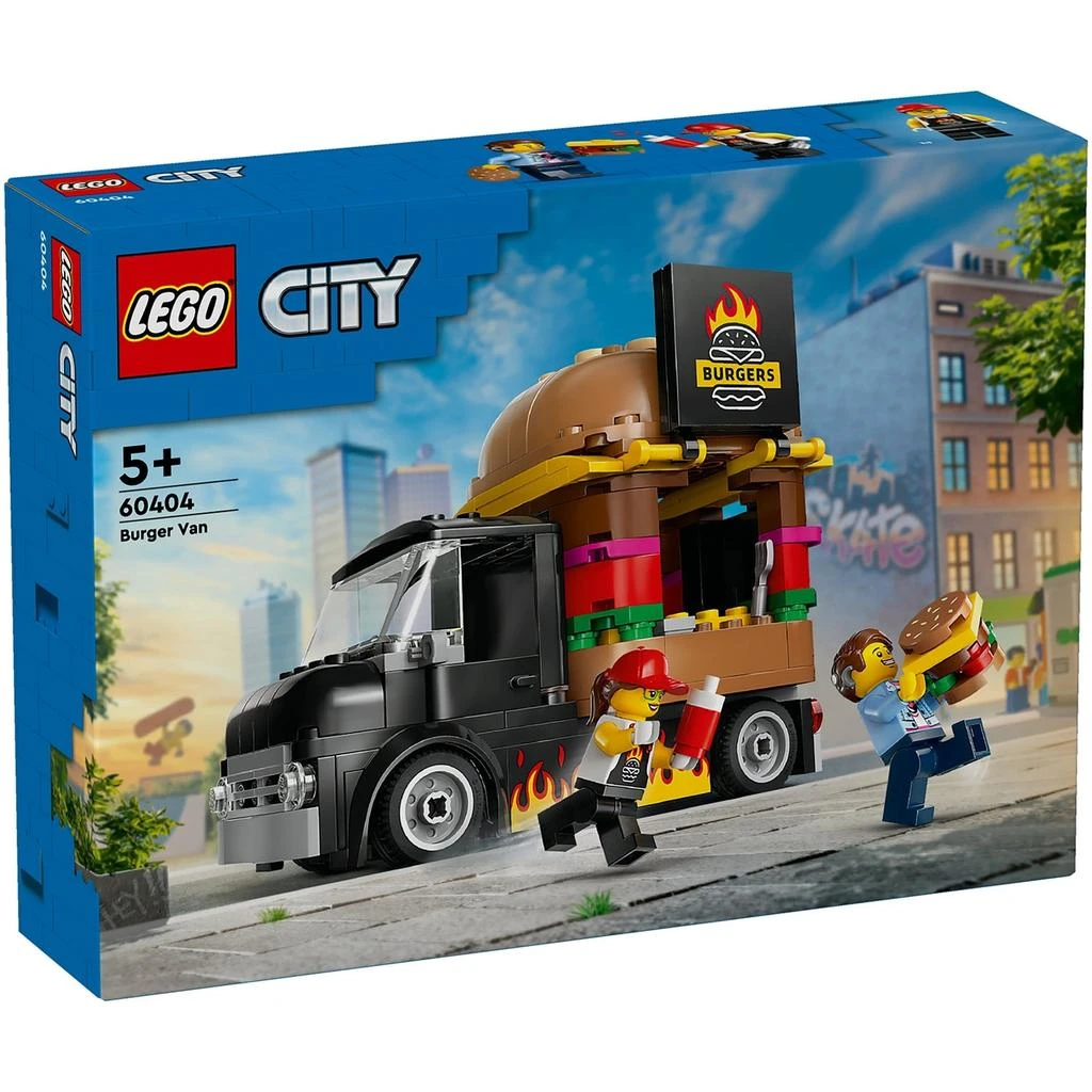 undefined LEGO City Burger Van Food Truck Vehicle Toy Set 60404 1