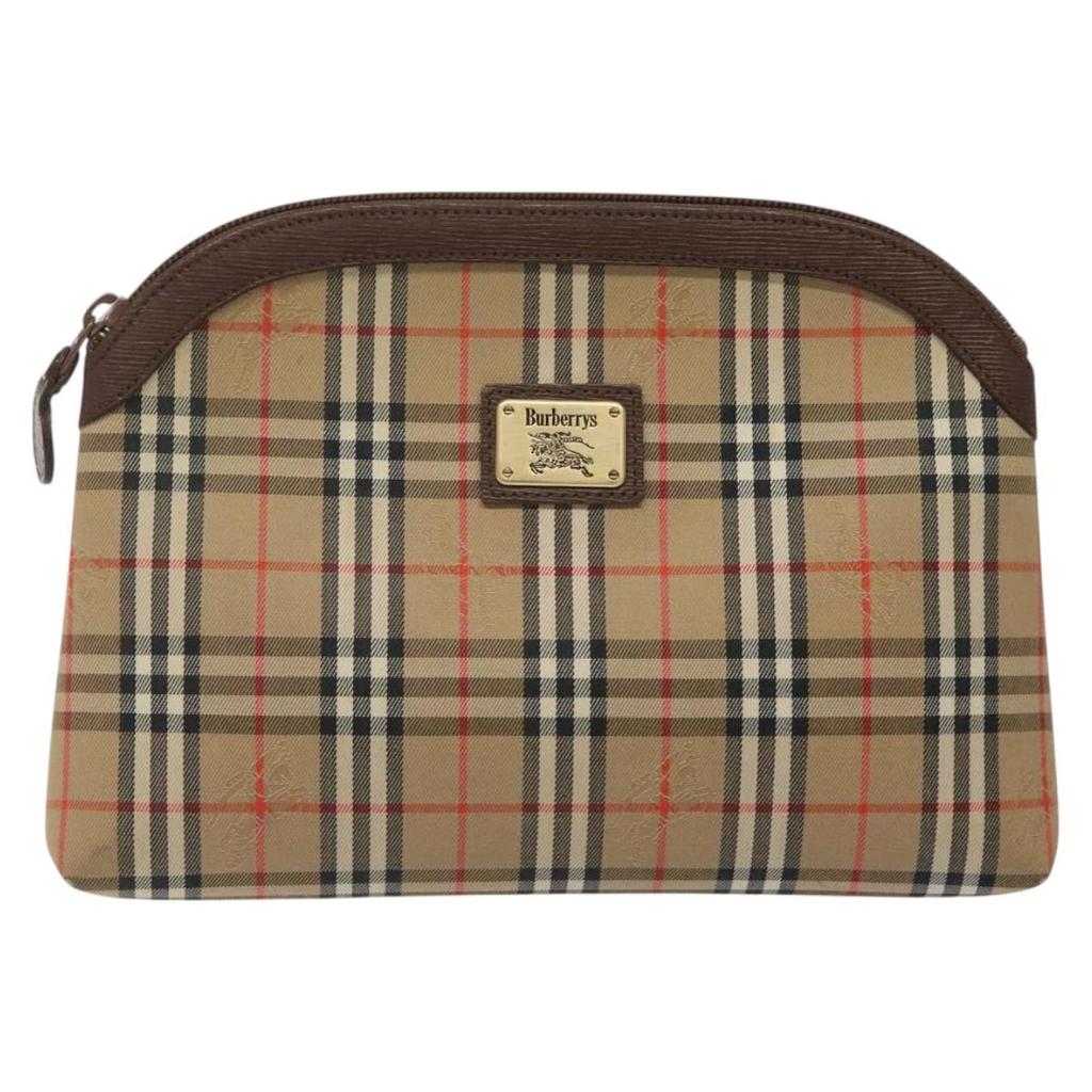 Burberry Nova Check Canvas Clutch Bag (Pre-Owned)