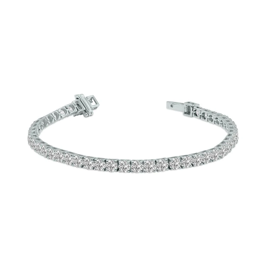 SSELECTS 9 Carat Tw Lab Grown Diamond Tennis Bracelet In 14K White Gold 1