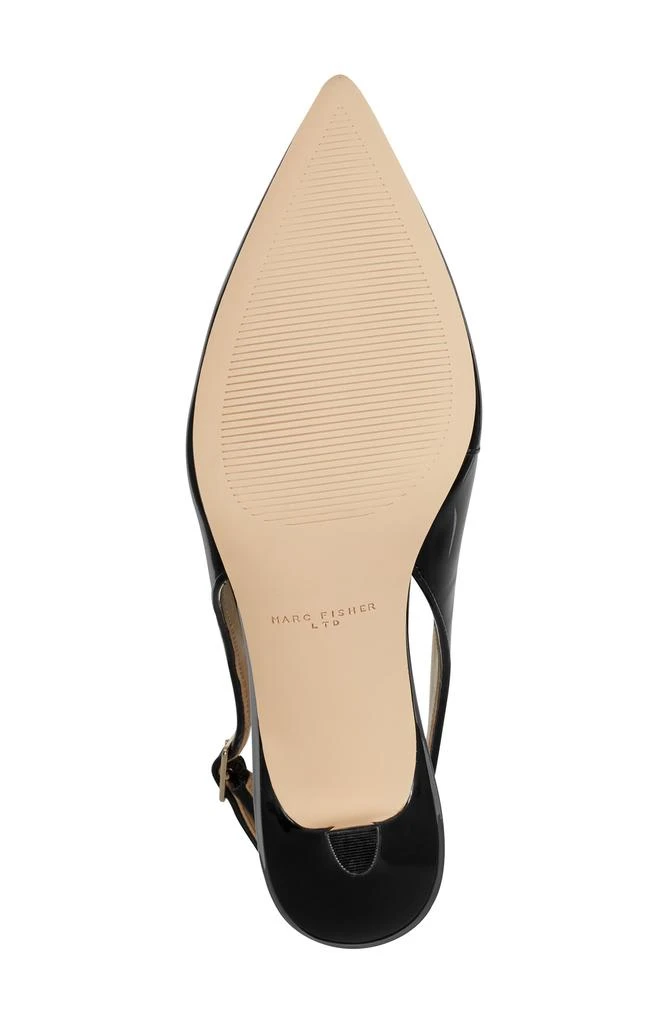 Marc Fisher Larysa Pointed Toe Kitten Heel Slingback Pump 6