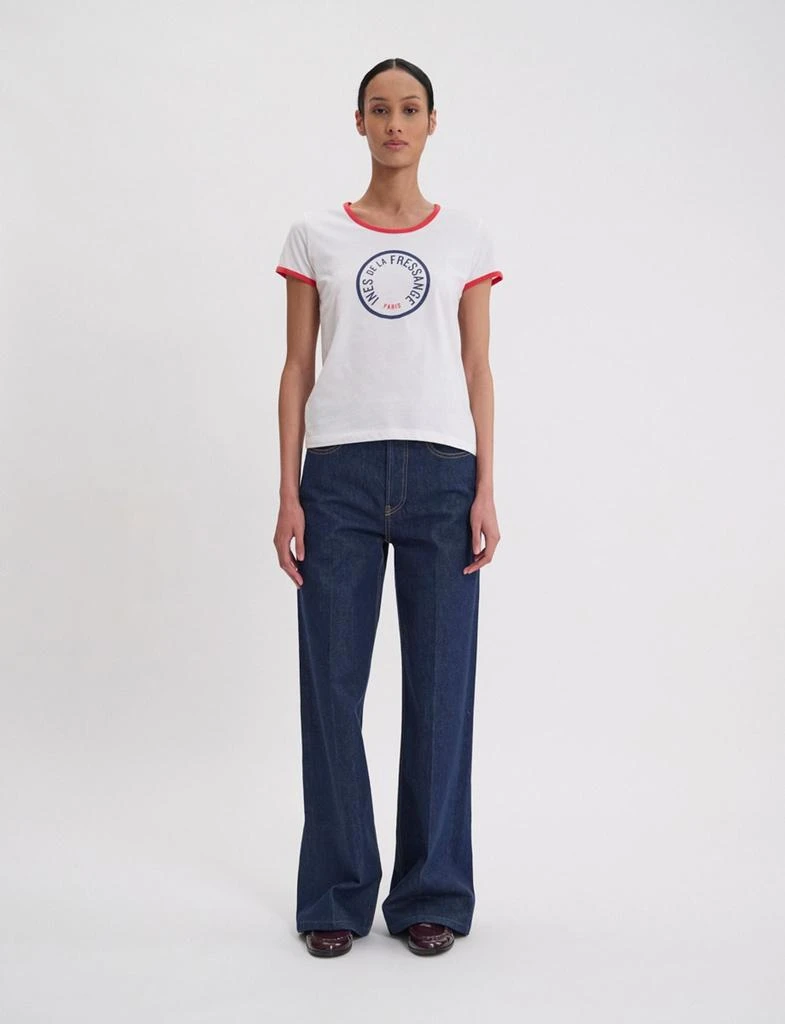 INES DE LA FRESSANGE PARIS T-shirt Priscilla white cotton 2