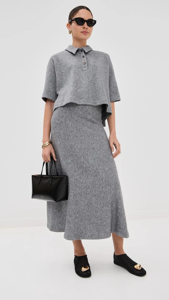 ROSETTA GETTY Cropped Oversized Polo 4