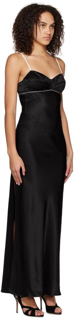 Anna October Black Waterlily Maxi Dress 2