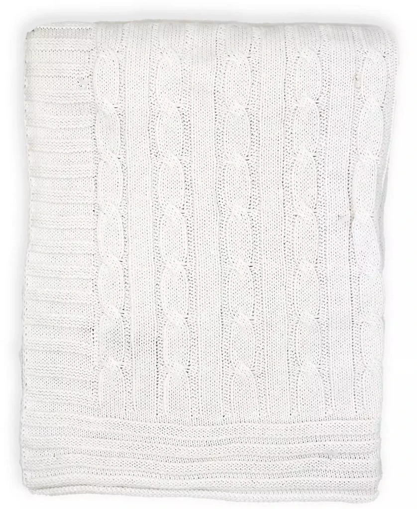 3 Stories Trading Baby Mode Signature Baby Boys and Girls All Cotton Cable Knit Blanket 2