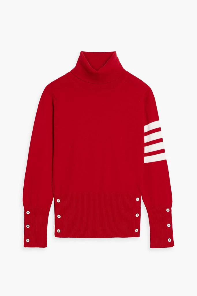 Thom Browne Striped cashmere turtleneck sweater 1