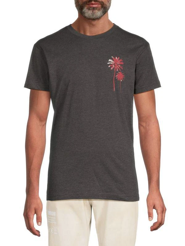 Kinetix Beach Palms Graphic Pima Cotton T-Shirt 1