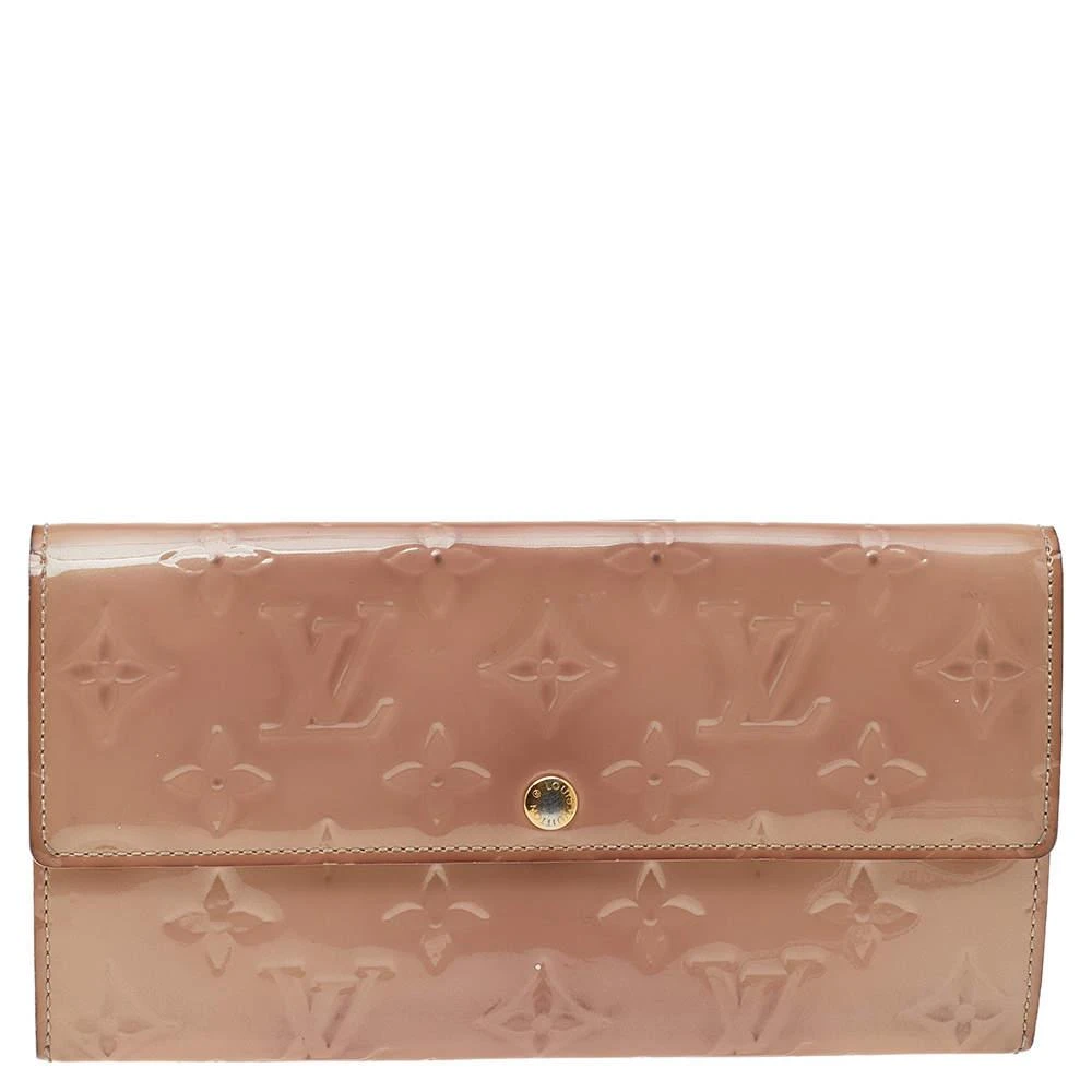 Louis Vuitton Louis Vuitton Rose Florentine Monogram Vernis Sarah Wallet 1