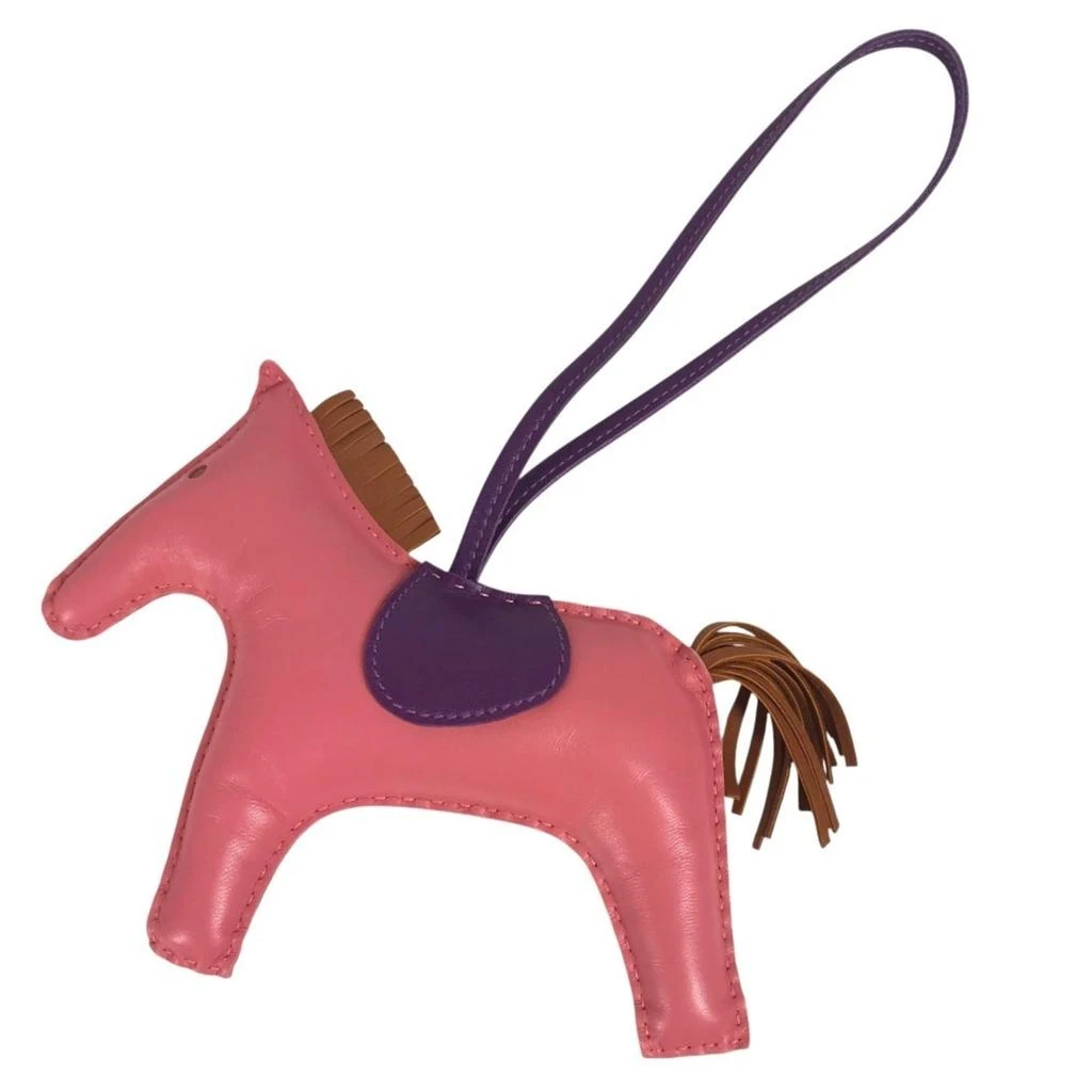 Hermes pink Agneau Milo Handbag Charm (Pre-Owned)