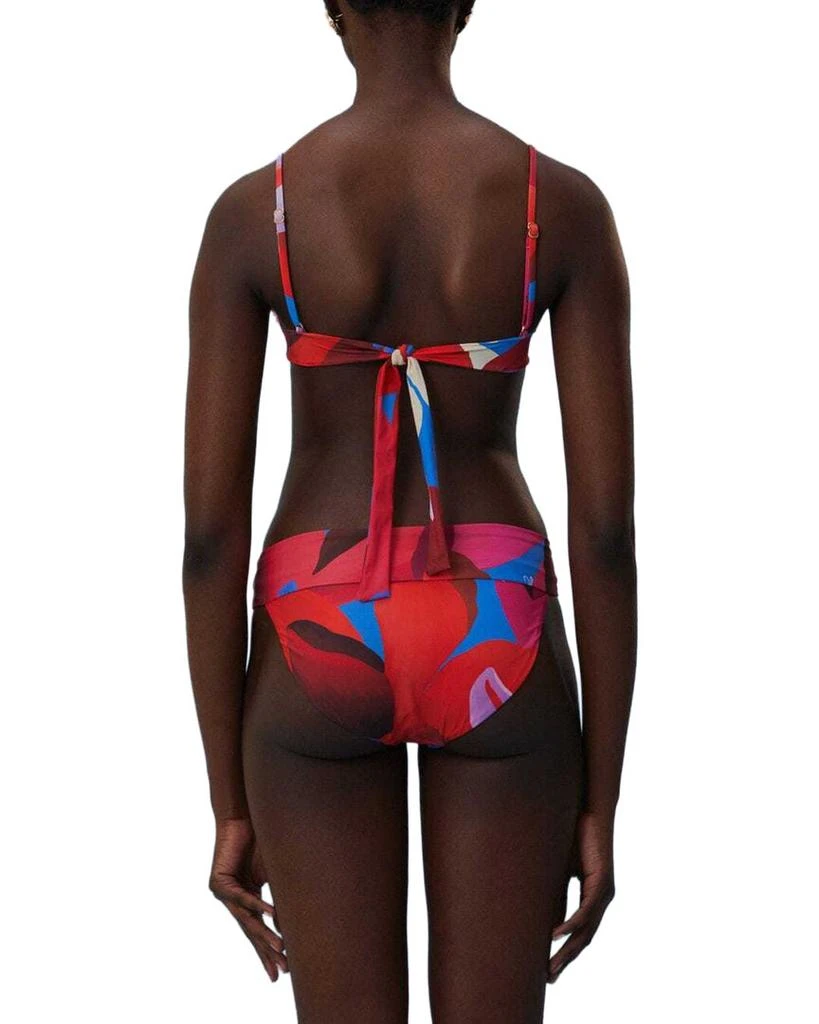 Farm Rio Watercolor Floral Bikini Top 2