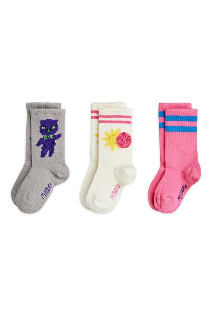 Mini Rodini Mini Rodini Alien 3-Pack Socks