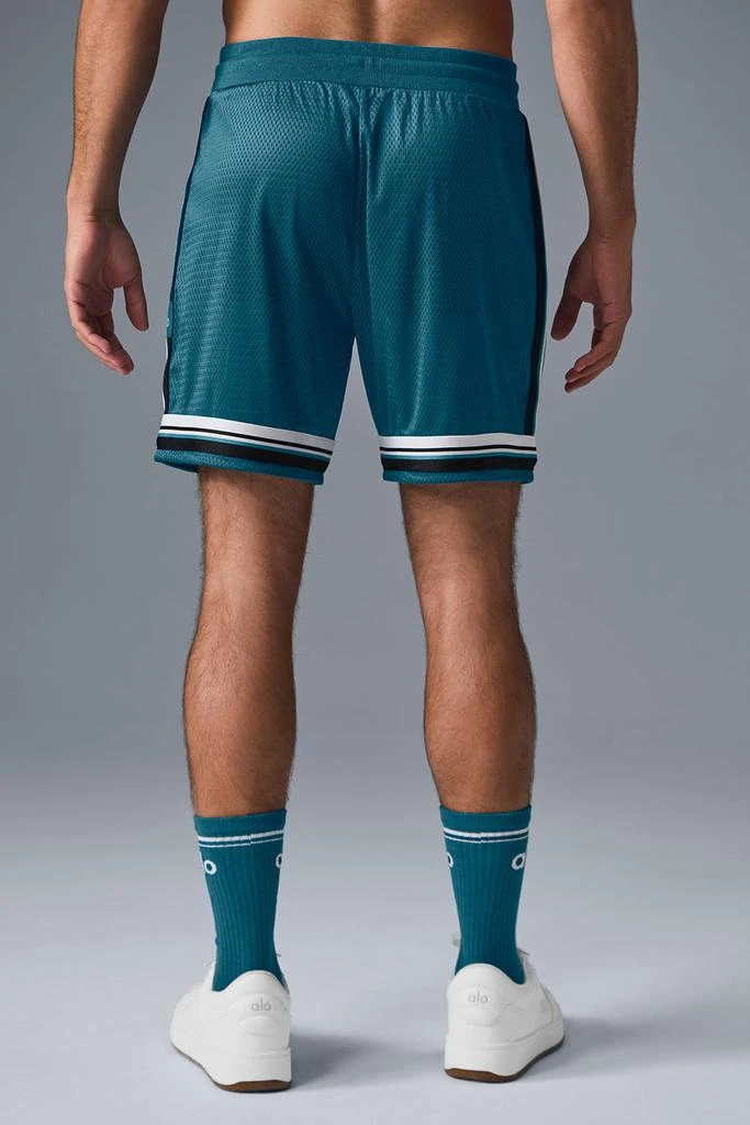 Alo 7" Key Mesh Basketball Short - Oceanic Teal 2