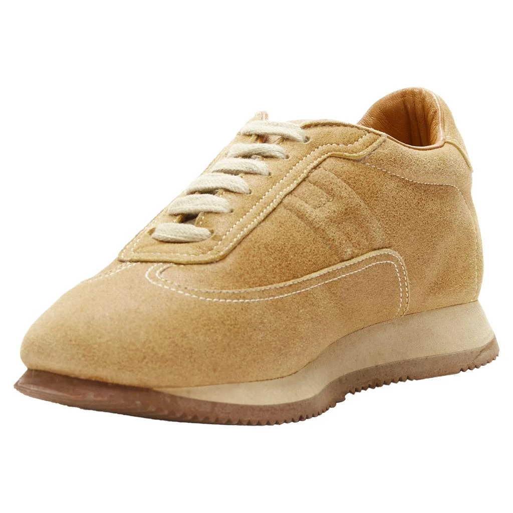 Hermes Hermes Quick tan suede H logo low top sneakers 4