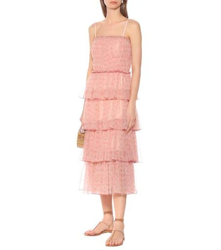 Jonathan Simkhai Harlyn floral tulle midi dress 2