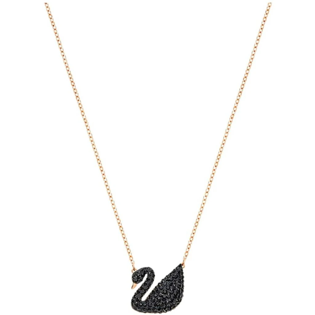 Swarovski Swarovski Women's Pendant with Chain - Iconic Swan Black and Rose Gold | 5204134 1
