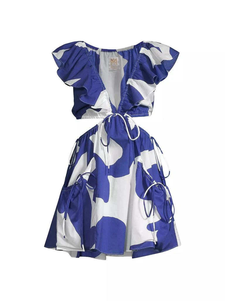 Milly Delilah Cut-Out Cotton Minidress 1