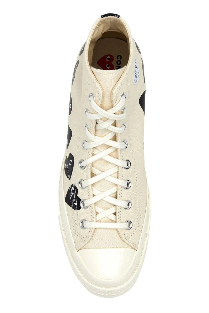 Comme des Garcons Ivory canvas Comme Des Garçons X Converse sneakers 4