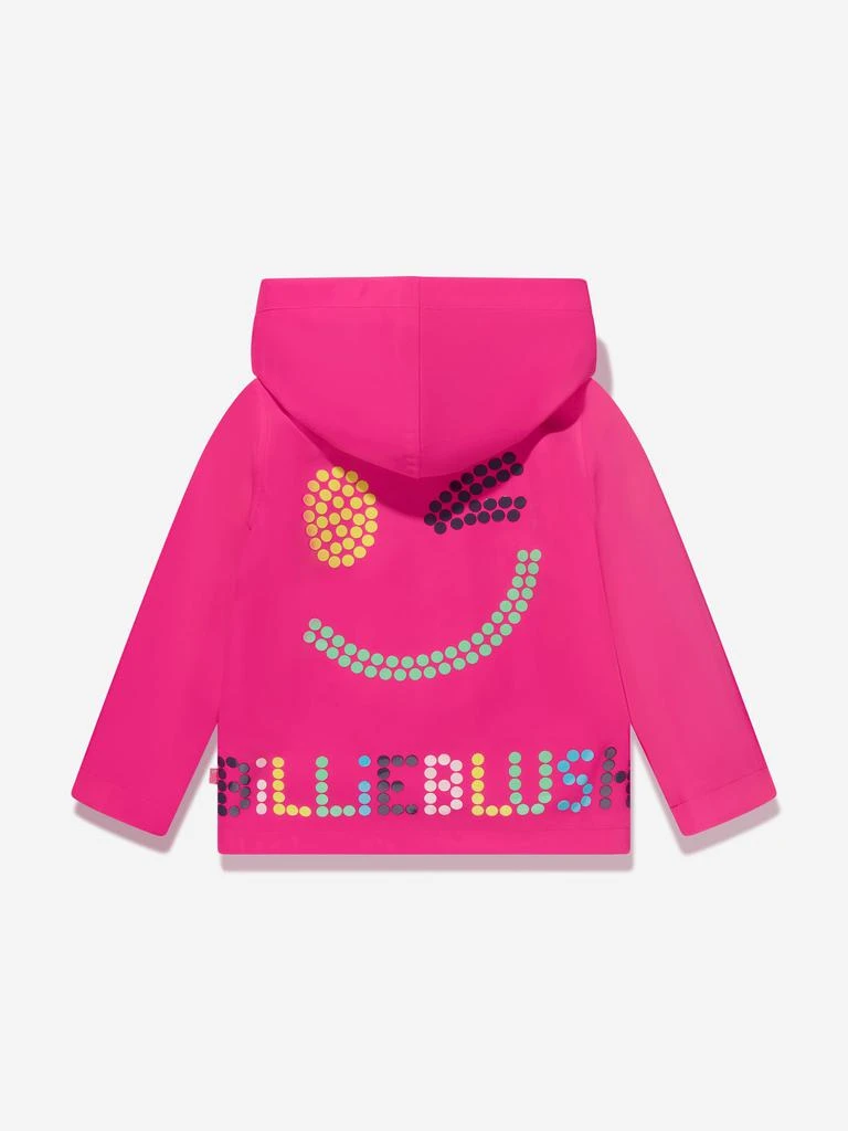 Billieblush Billieblush Girls Hooded Raincoat in Pink 2